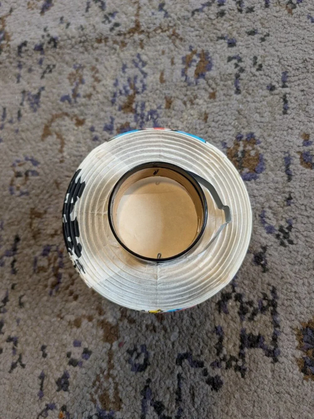 Vintage Japanese Paper Lantern Chochin Ornament w/ Hanger Futaba Brand